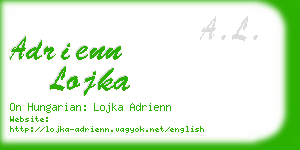 adrienn lojka business card